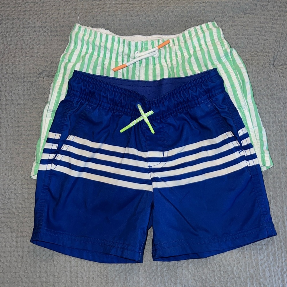 2 Pairs - XS/4-5 Boys Cat & Jack board shorts
